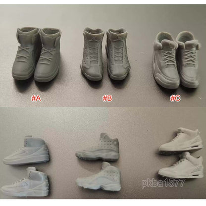 Unpainted 1/18 Shoes Model For 3.75" Action Figure Planet Green Valley Joytoy