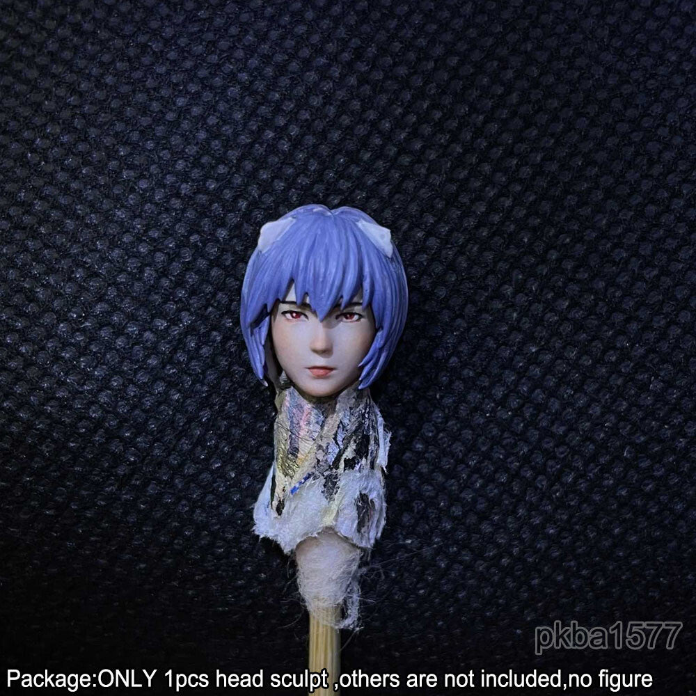 【PRE-ORDER】Premium 1/18 Ayanami Rei Girl Head Sculpt Female Soldier Head For 3.75" Figure