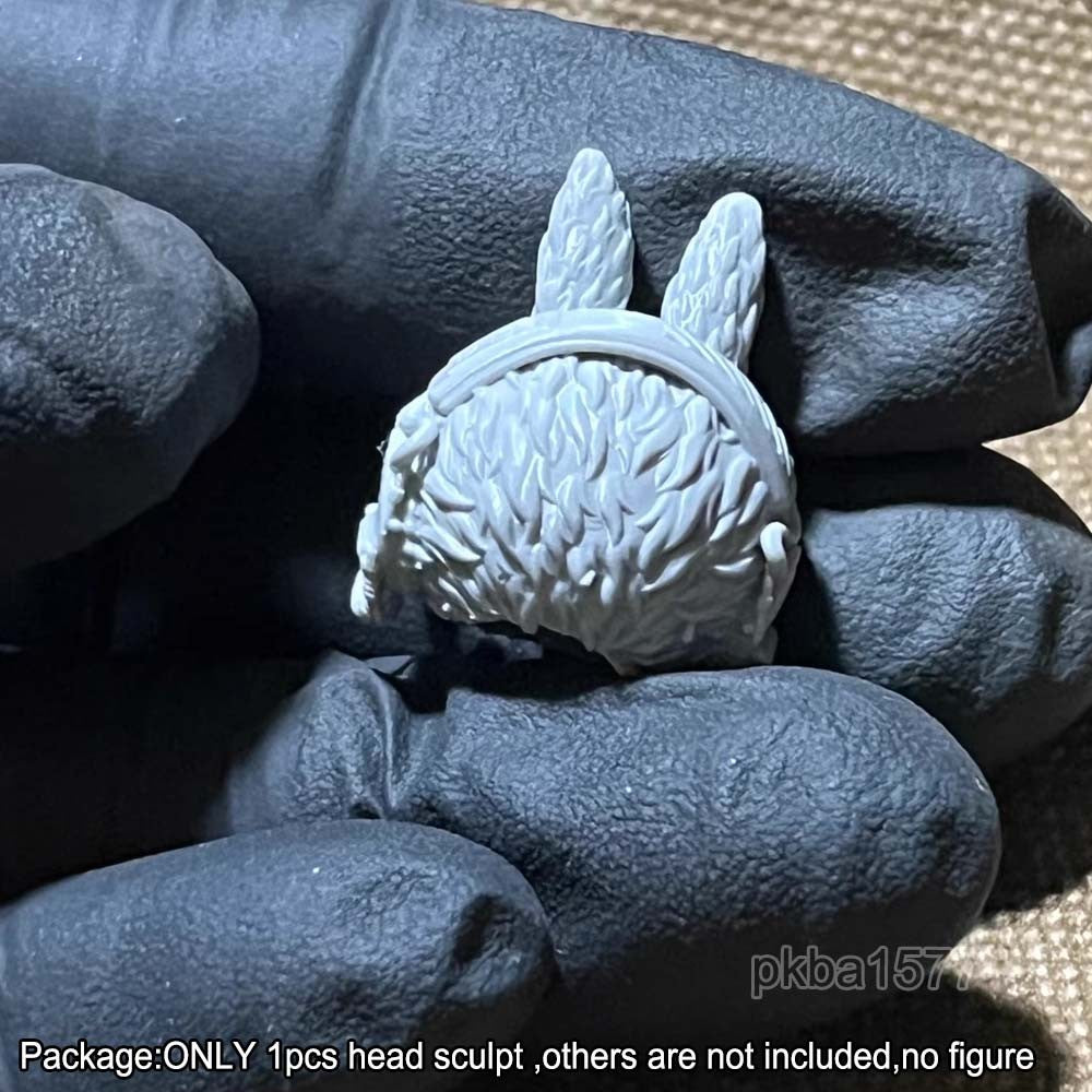 Unpainted 1/18 Cartoon Head Sculpt Model For 3.75 Acid Rain Joytoy Action Figure