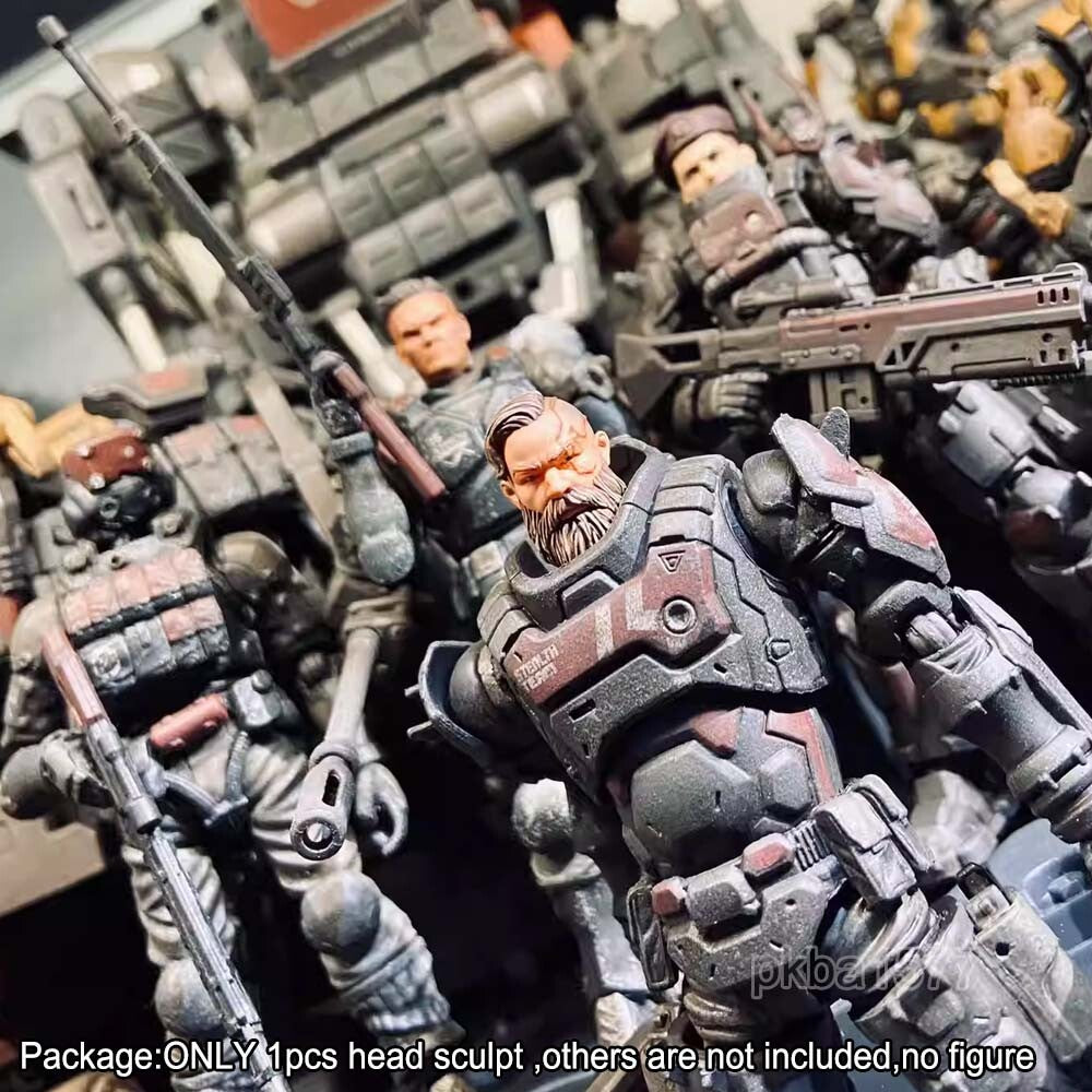 【PRE-ORDER】Premium 1/18 Man w a Scar Head Sculpt Soldier Head For 3.75'' Acid Rain Figure