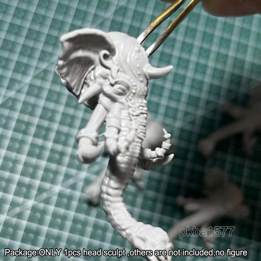 Unpainted 1/18 Elephant Animal Head Sculpt For 3.75'' Figures Acid Rain Joytoy
