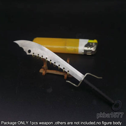 【PRE-ORDER】Handmade 1/12 Metal Nine Ring Knife Sword Weapon Model For 6'' Action Figure