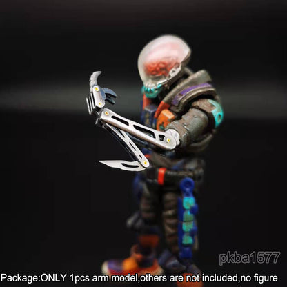 【PRE-ORDER】Handmade 1/18 Metal Robotic Arm Upgrade Weapon Model For 3.75" Figure Accessory