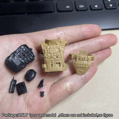 Unpainted 1/18 Body Armor Carlos Vest Waistcoat For DIY 3.75" Action Figure