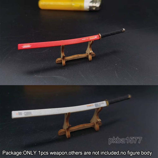【PRE-ORDER】Handmade 1/18 Metal Nihontou Sword Weapon Model For 3.75'' Action Figure