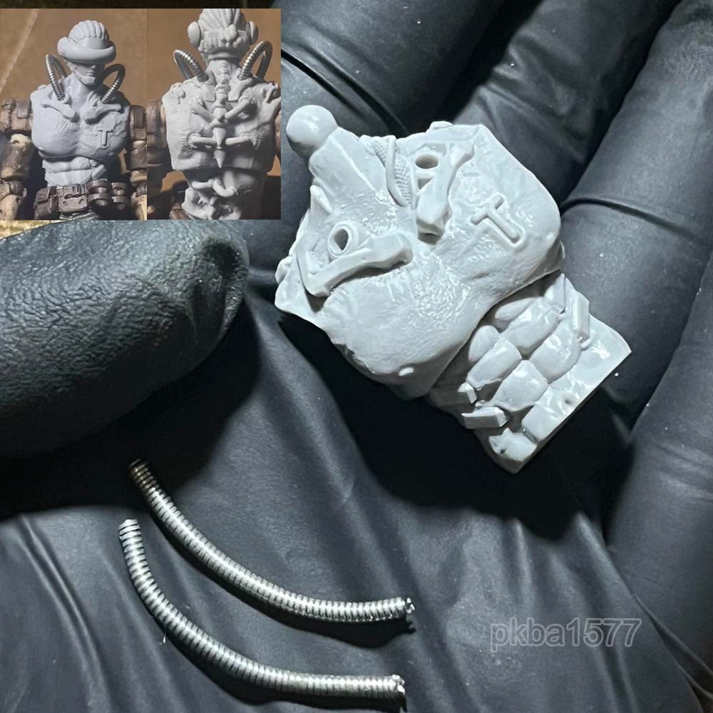 Cool Unpainted 1/18 Torso Chest Model For 3.75" Joytoy Acid Rain Action Figure