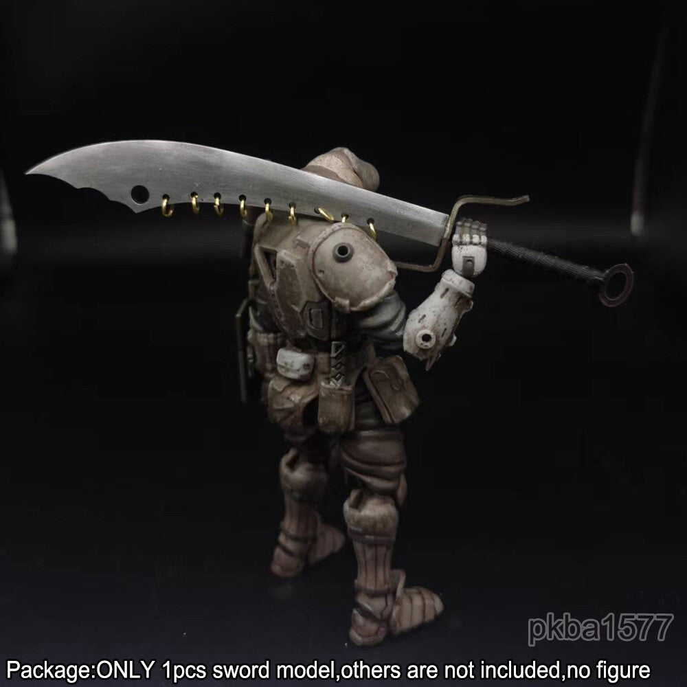 【PRE-ORDER】Handmade Cool 1/18 Metal Nine Ring Knife Sword Weapon Model For 3.75'' Figure