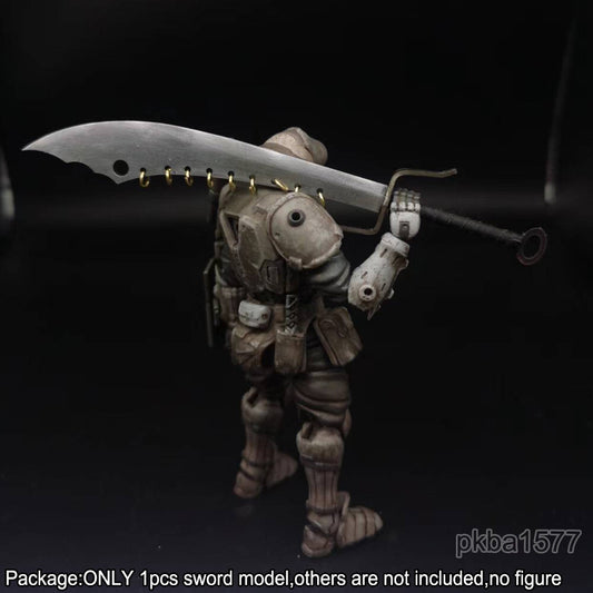 【PRE-ORDER】Handmade Cool 1/18 Metal Nine Ring Knife Sword Weapon Model For 3.75'' Figure