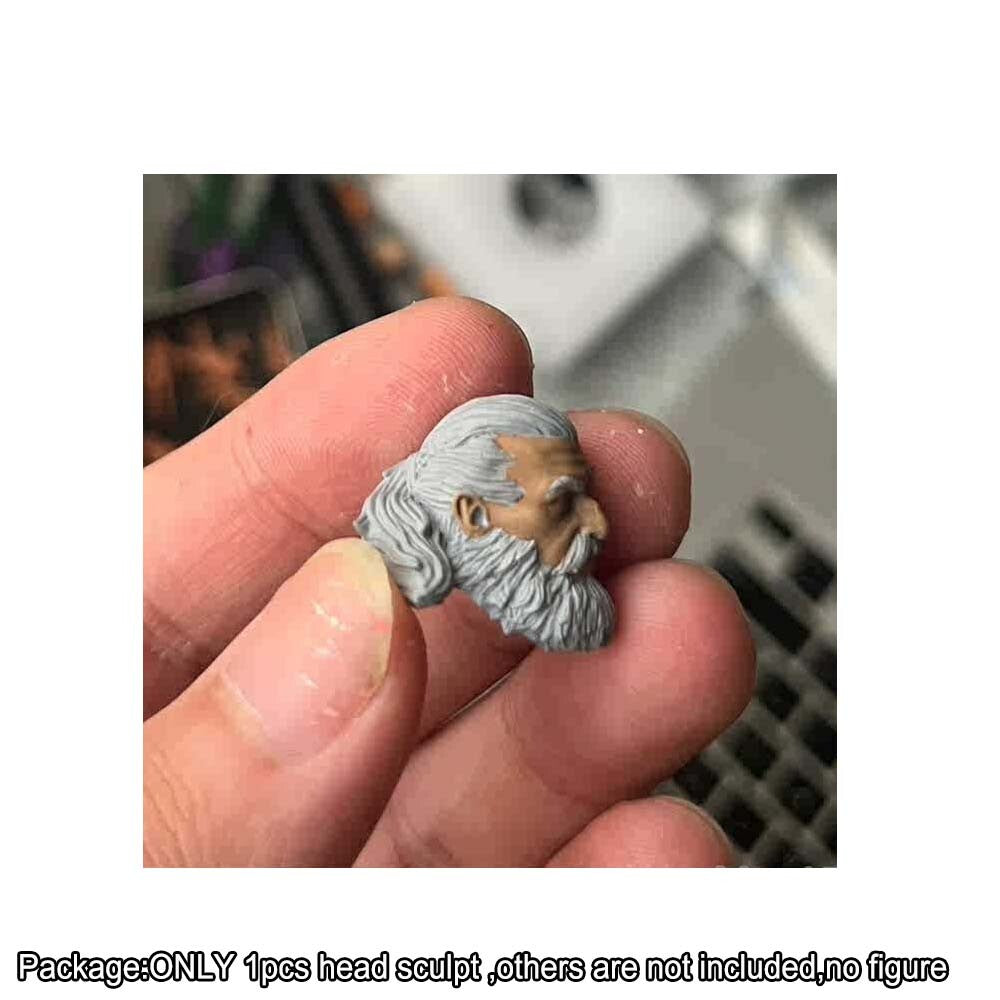 【PRE-ORDER】Premium 1/18 Punk w beard Man Head Sculpt Soldier Head For 3.75'' Action Figure