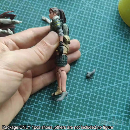 New Unpainted 1/18 High Heels Shoes For 3.75'' Planet Green Valley Figure Joytoy