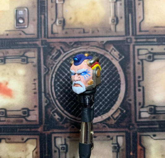 【PRE-ORDER】Premium Painted Cool Man Head Sculpt For Joytoy Warhammer 40K Action Figure