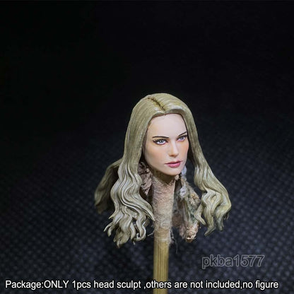 【PRE-ORDER】Premium 1/18 Female Long Hair Beauty Head Sculpt Soldier Head For 3.75" Figure