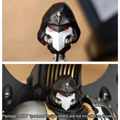 PRE‑ORDER Premium Male Helmet Head Sculpt for JoyToy Warhammer 40K Raven Guard