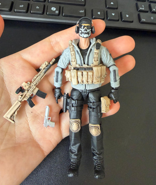 【PRE-ORDER】New version Premium Painted  1/18 Scale 3.75" Articulated Cool Action Figure Toy