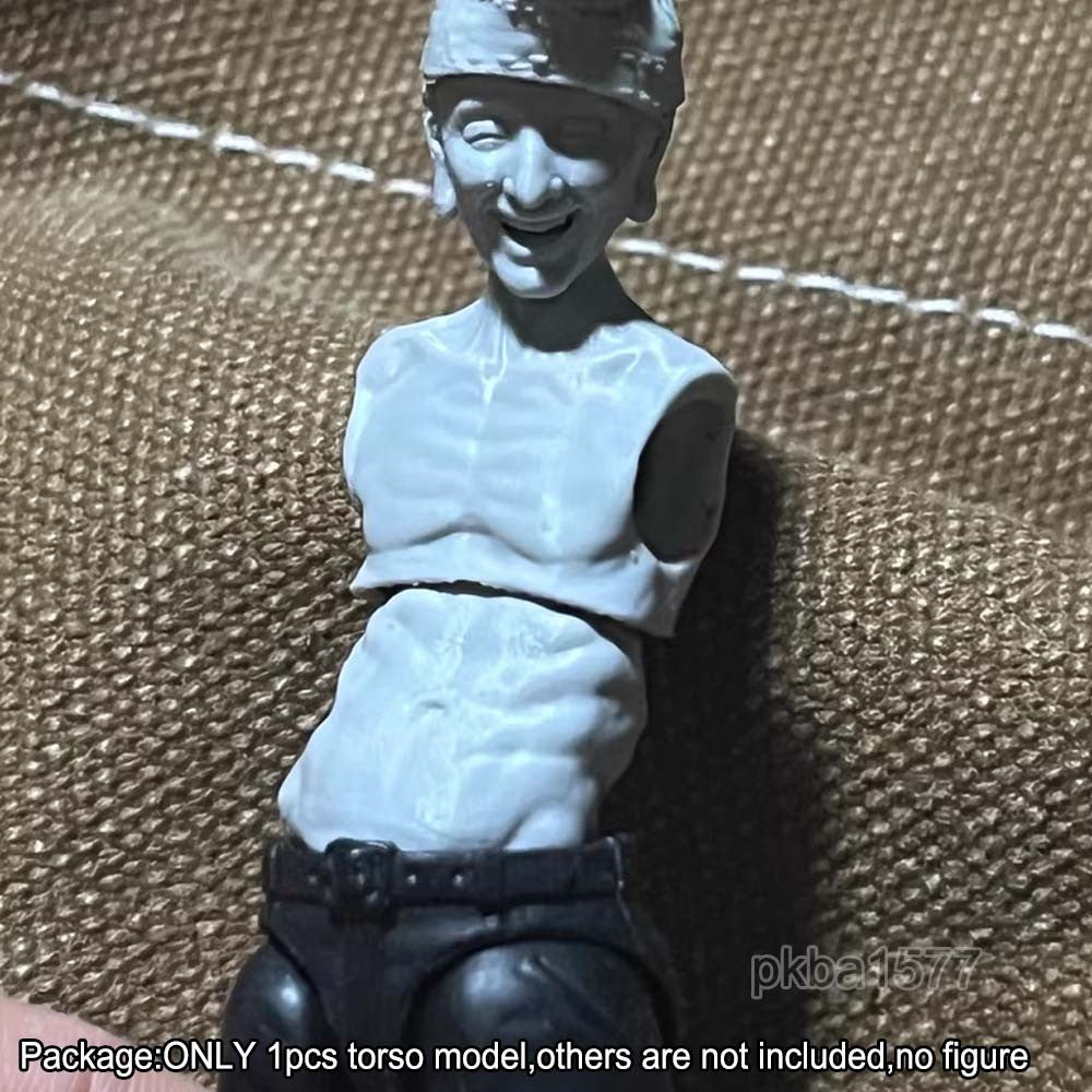 New Unpainted 1/18 Thin Torso Chest Model For DIY 3.75" Joytoy Action Figure
