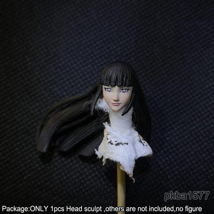【PRE-ORDER】Premium 1/18 Hyūga Hinata Female Head Sculpt Girl Soldier Head For 3.75" Figure