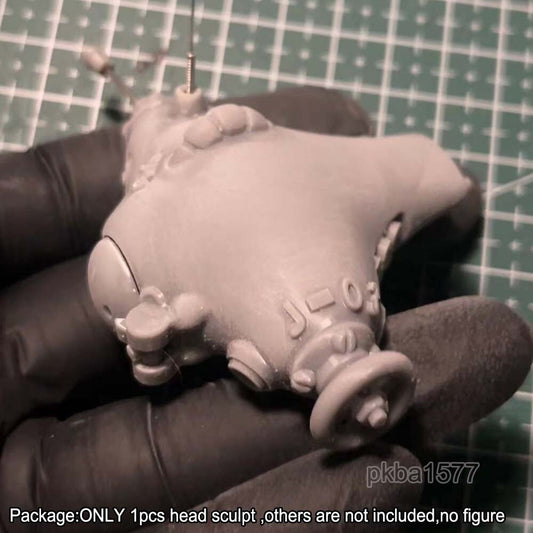 Unpainted 1/12 Punk Head Sculpt Model For 6" Notaman Action Figure