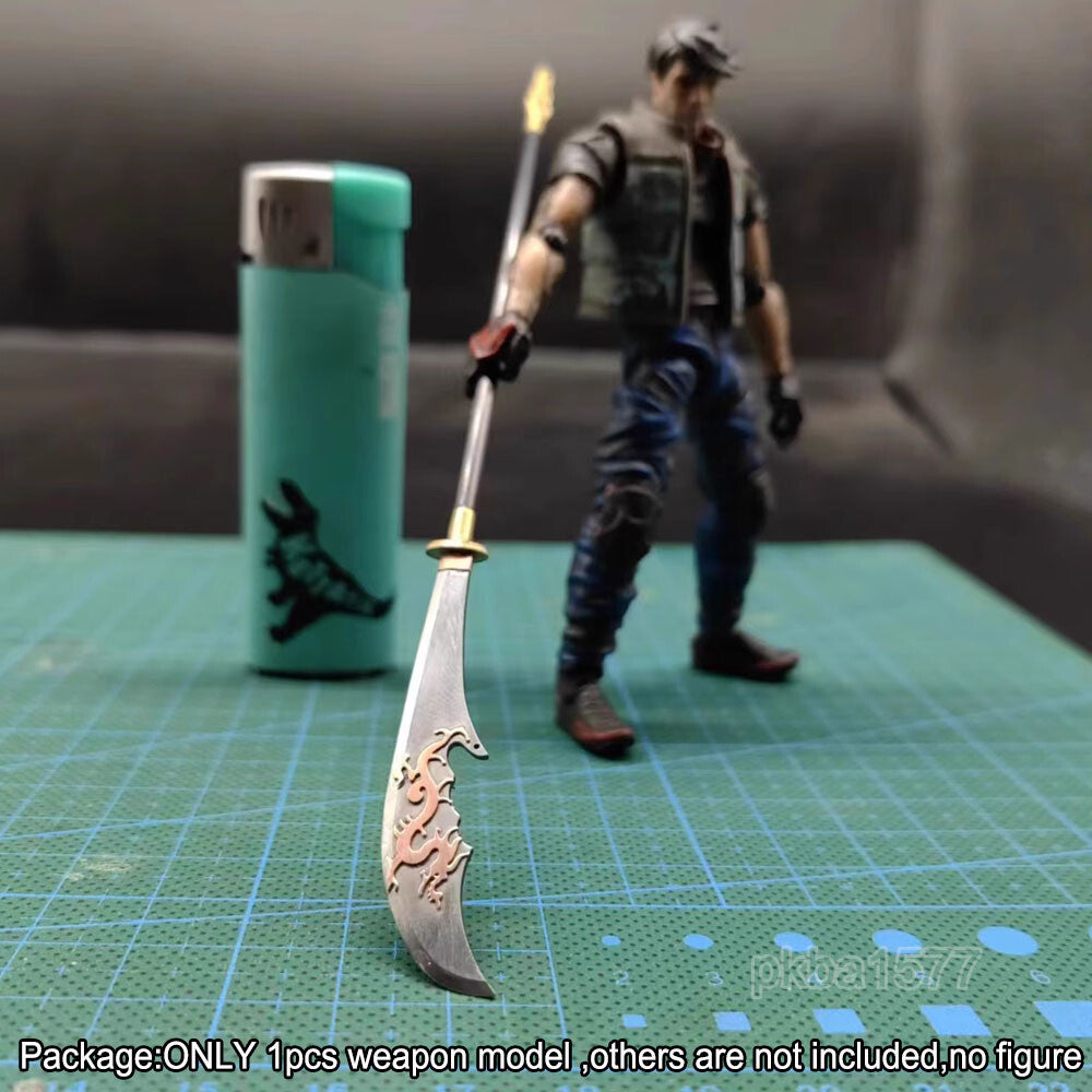 【PRE-ORDER】Handmade 1/18 Long-handled Sword Knife Weapon Model For 3.75" Figure Accessory