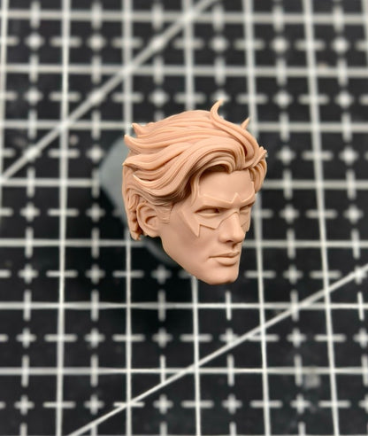 Unpainted 1/12 Robin Man Head Sculpt For DIY 6" SHF ML mezco Mcfarlane Figure