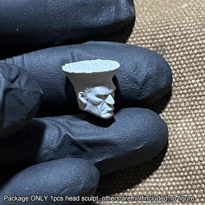 Unpainted 1/18 Man Head Sculpt Model For 3.75 Acid Rain Joytoy Action Figure