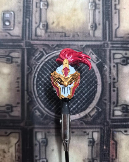 【PRE-ORDER】Painted White Scar Head Sculpt Helmet Model For DIY joytoy warhammer 3.0 Action Figure