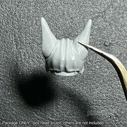 Unpainted 1/18 Cat Pilot Man Head Sculpt Helmet Head For 3.75'' Action Figure