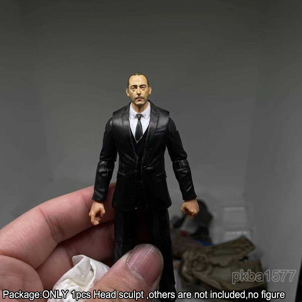 【PRE-ORDER】NEW Premium 1/18 Jean Reno Head Sculpt Man Male Soldier Head For 3.75" Figure