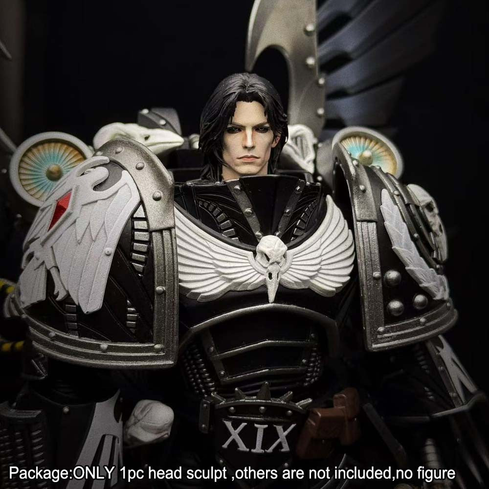 PRE-ORDER Premium Painted Raven Guard Primarch Man Head Sculpt For DIY Action Figure