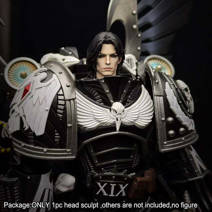 PRE-ORDER Premium Painted Raven Guard Primarch Man Head Sculpt For DIY Action Figure