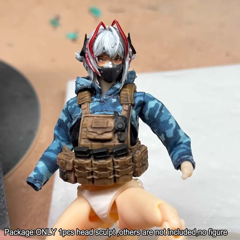 【PRE-ORDER】Premium Painted 1/18 Wisadel Female Head Sculpt Head For 3.75" Action Figure