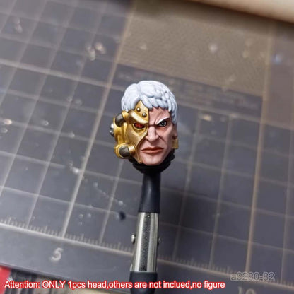 【PRE-ORDER】Premium Painted 1/18 Male Head Sculpt For Joytoy Warhammer Action Figure