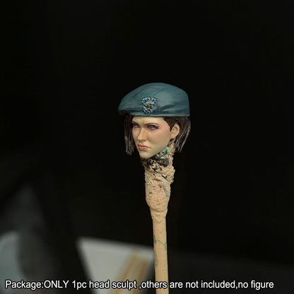 【PRE-ORDER】Premium Hand-painted 1/18 Female Jill Head Sculpt For DIY 3.75" Action Figure