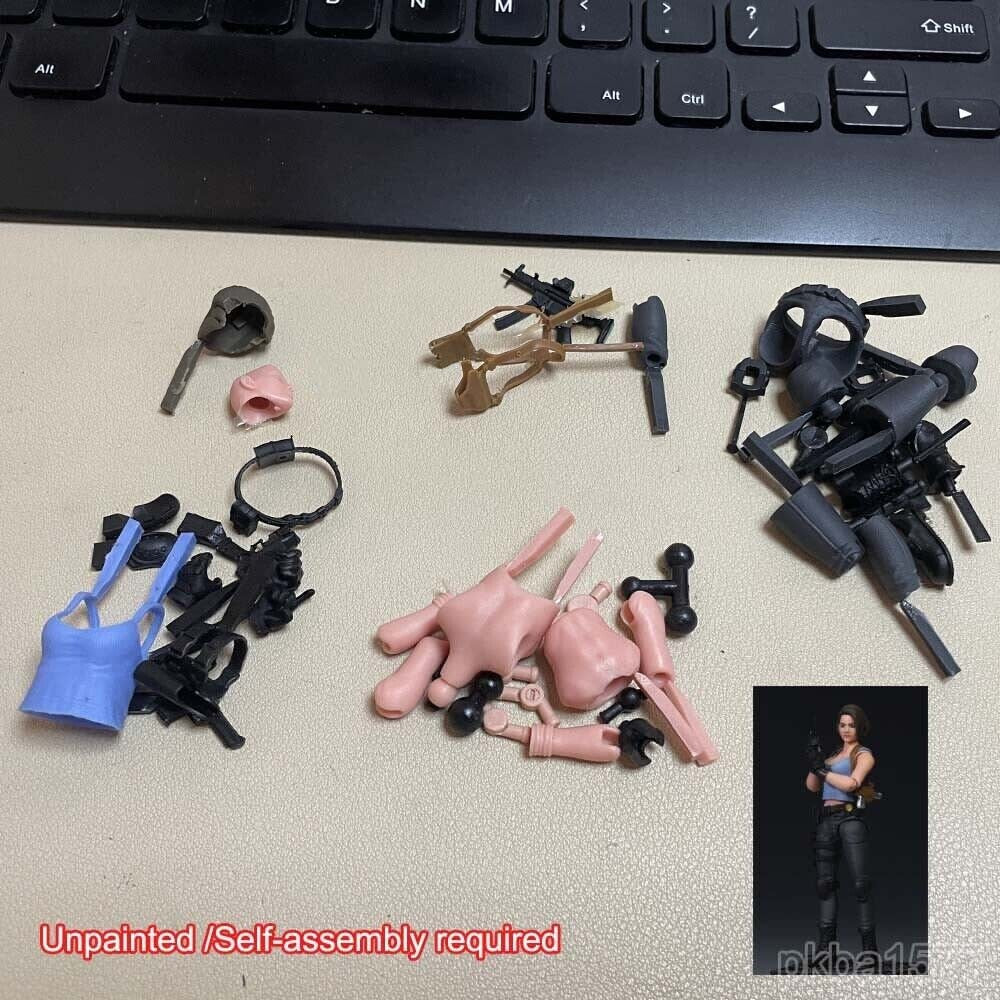 【PRE-ORDER】 Unpainted 1/18 3.75" Female Soldier Action Figure Toy Gift