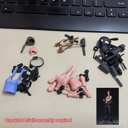 【PRE-ORDER】 Unpainted 1/18 3.75" Female Soldier Action Figure Toy Gift