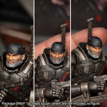 【PRE-ORDER】Premium Painted 1/18 Marcus Man Head Sculpt Model For 3.75" Acid Rain Figure