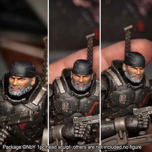 【PRE-ORDER】Premium Painted 1/18 Marcus Man Head Sculpt Model For 3.75" Acid Rain Figure