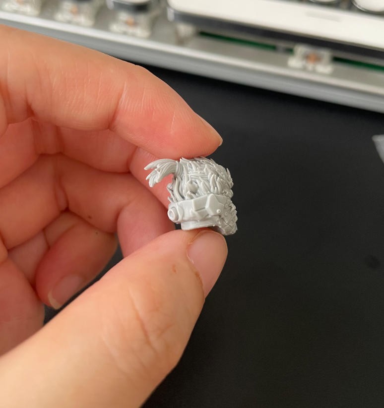 Single Unpainted 1/18 Monkey Head Sculpt Model For 3.75" Figure Joytoy Acid Rain