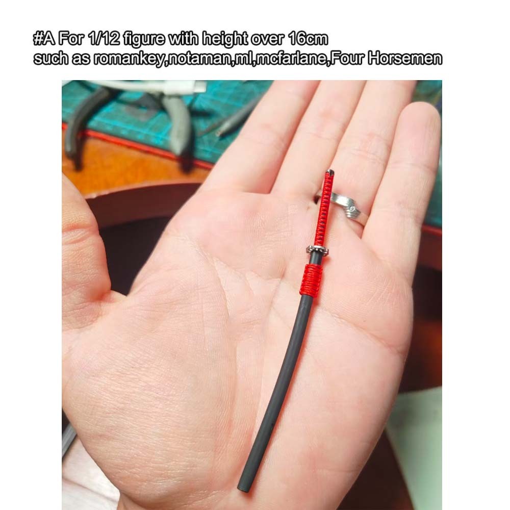 【PRE-ORDER】New Handmade 1/12 Metal Sword Weapon Model Decor For 6" Action Figure Toy Doll