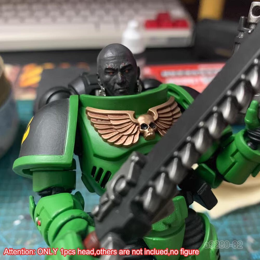 【PRE-ORDER】Premium Paint 1/18 Dark Man Head Sculpt For DIY Joytoy Warhammer Action Figure
