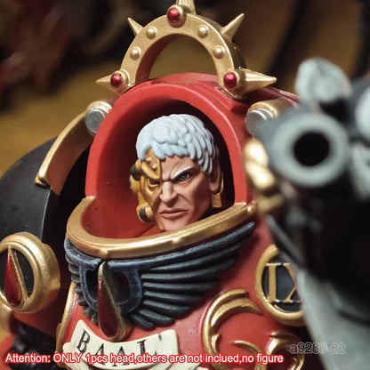 【PRE-ORDER】Premium Painted 1/18 Male Head Sculpt For Joytoy Warhammer Action Figure