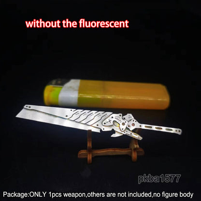 【PRE-ORDER】Handmade 1/18 scale Cyberpunk Metal Sword Weapon Model For 3.75'' Action Figure