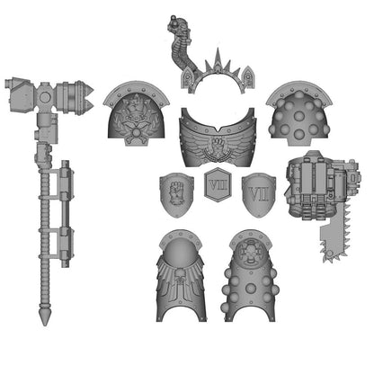 【PRE-ORDER】Unpainted Parts Kits For Joytoy war hammer 40K Space Marine Imperial Fists 10th Edition Terminator figure body