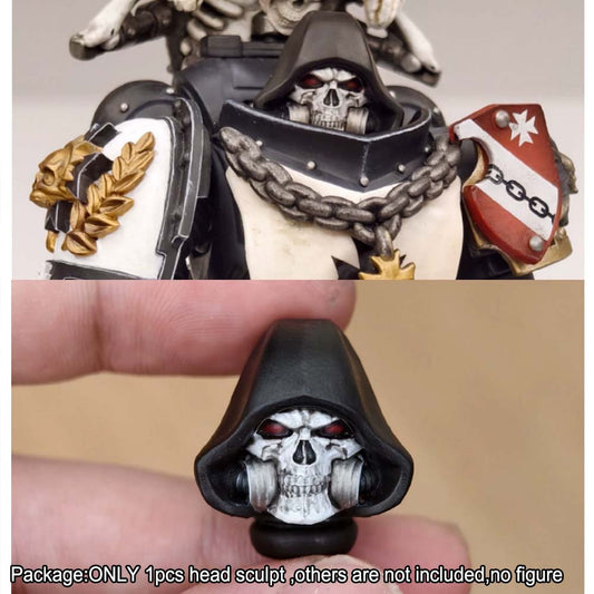 【PRE-ORDER】 Premium Painted Skull Man Head Sculpt For Joytoy wh40k Chaplain Action Figure