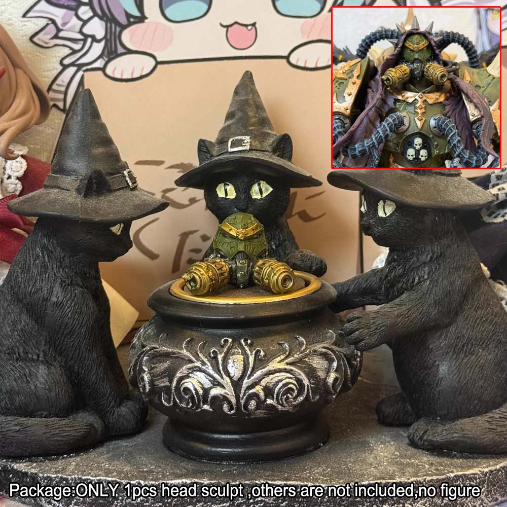 【PRE-ORDER】Premium Painted Face‑mask Style Replace For joytoy warhammer Death Guard Primarch Mortarion Nurgle Daemon Primarch