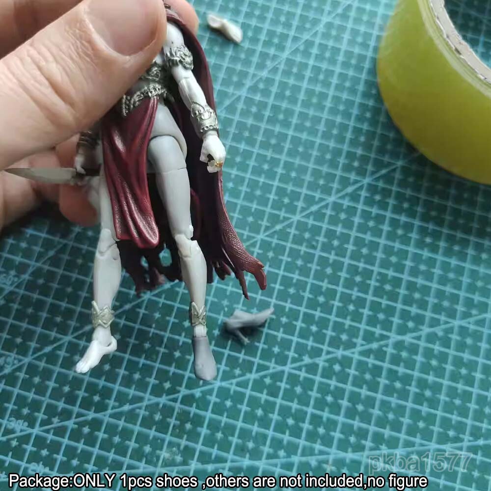 New Unpainted 1/18 High Heels Shoes For 3.75'' Planet Green Valley Figure Joytoy