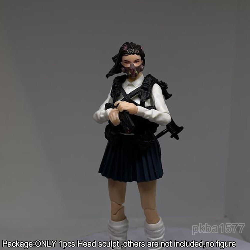 【PRE-ORDER】Premium 1/18 Cyber punk Female w Mask Head Sculpt Soldier Head For 3.75" Figure