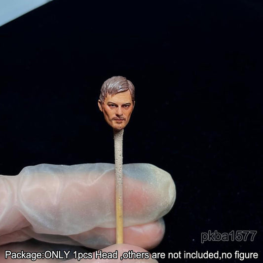 【PRE-ORDER】Premium 1/18 Daryl Dixon Norman Reedus Male Soldier Head Sculpt For 3.75" Figure