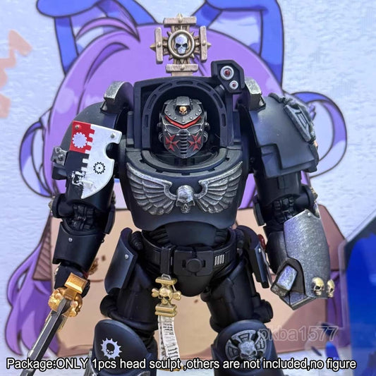 【PRE-ORDER】#C Premium Painted Man Head Sculpt Model For Joytoy Black Templar Action Figure