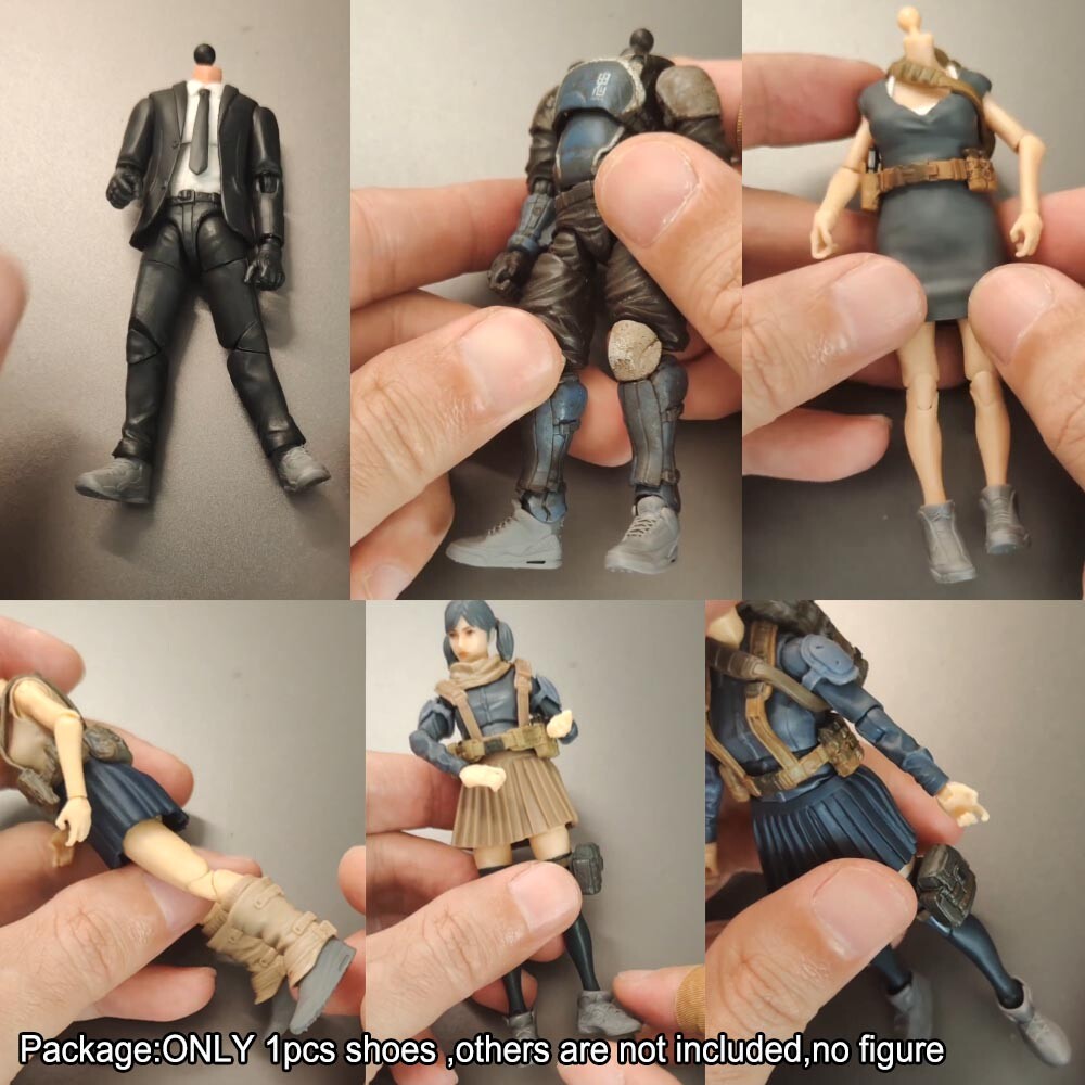 Unpainted 1/18 Shoes Model For 3.75" Figure Joytoy Planet Green Valley Joytoy