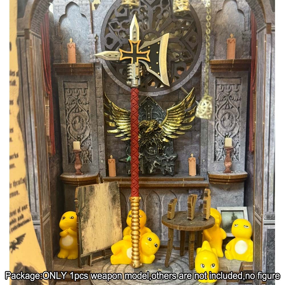 【PRE-ORDER】Premium Painted Axe Weapon Model For Joytoy Blood Angels Black Templars Figure